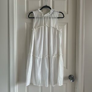 Sunday in Brooklyn white eyelet mini dress. Anthropologie. NWOT. Size XS.